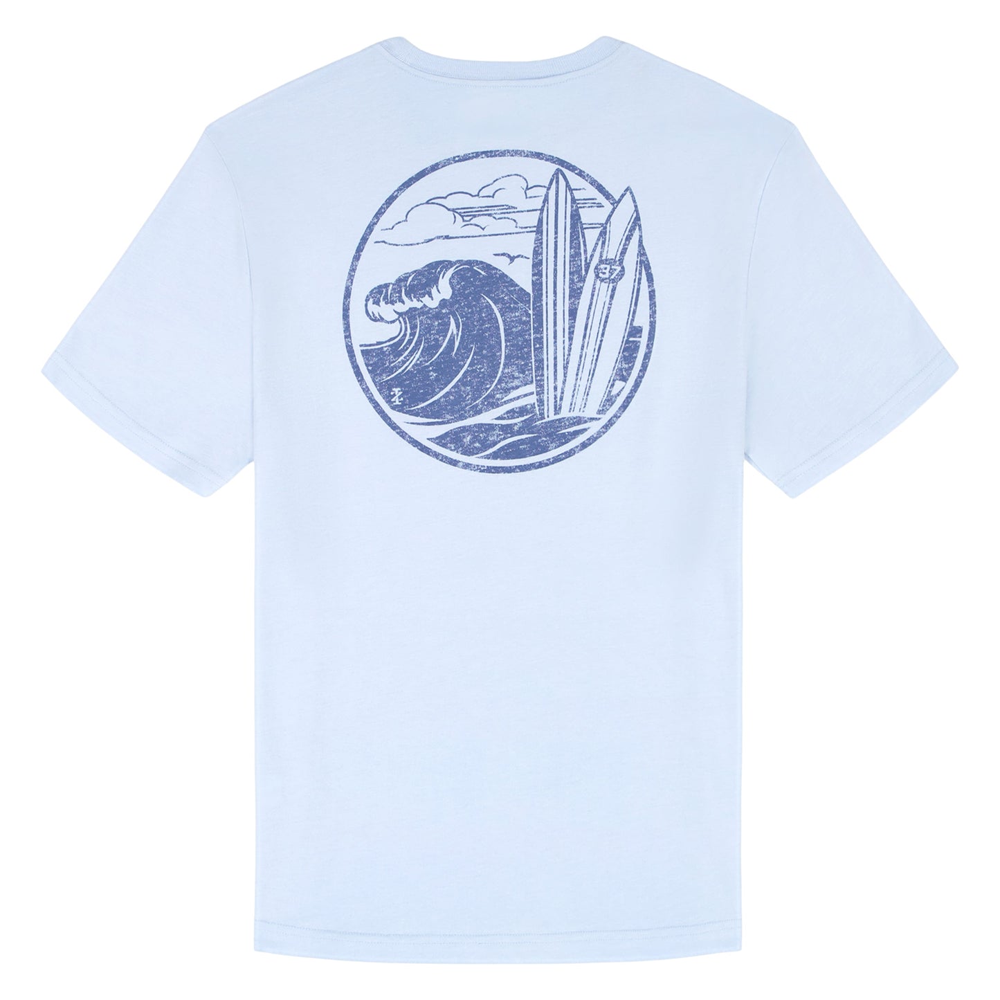 Izod SALTWATER S/S GRAPHIC TEE - CHAMBRAY BLUE