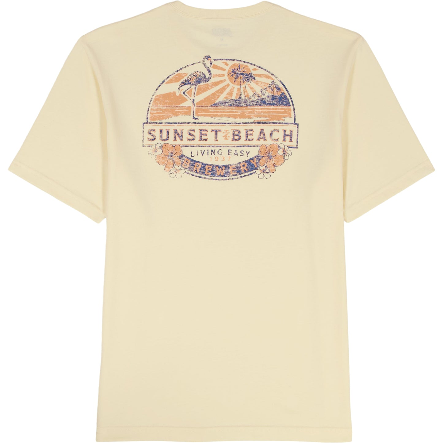 Izod SALTWATER S/S GRAPHIC TEE - PASTEL YELLOW