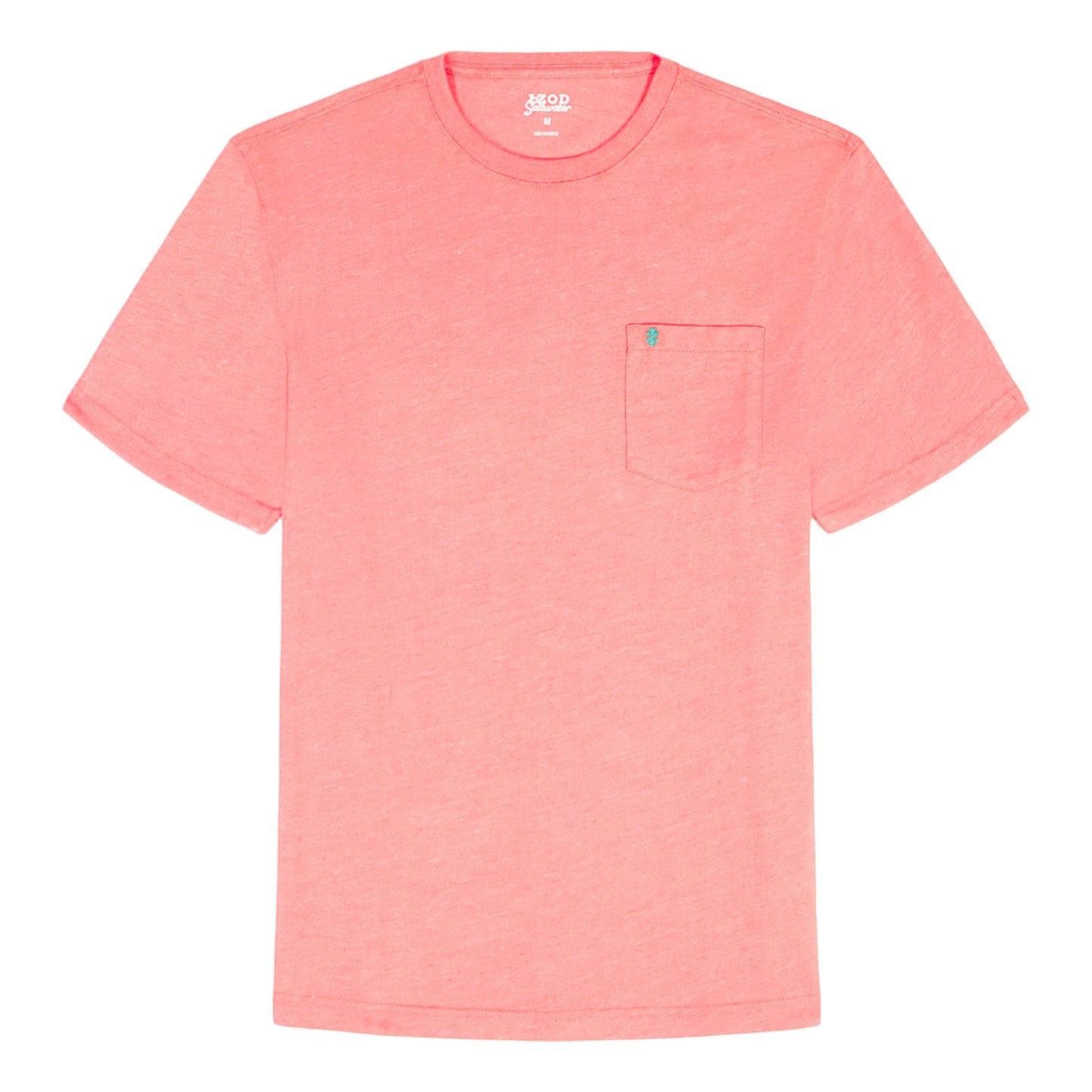 Izod SALTWATER S/S POCKET TEE - ROSE OF SHARON