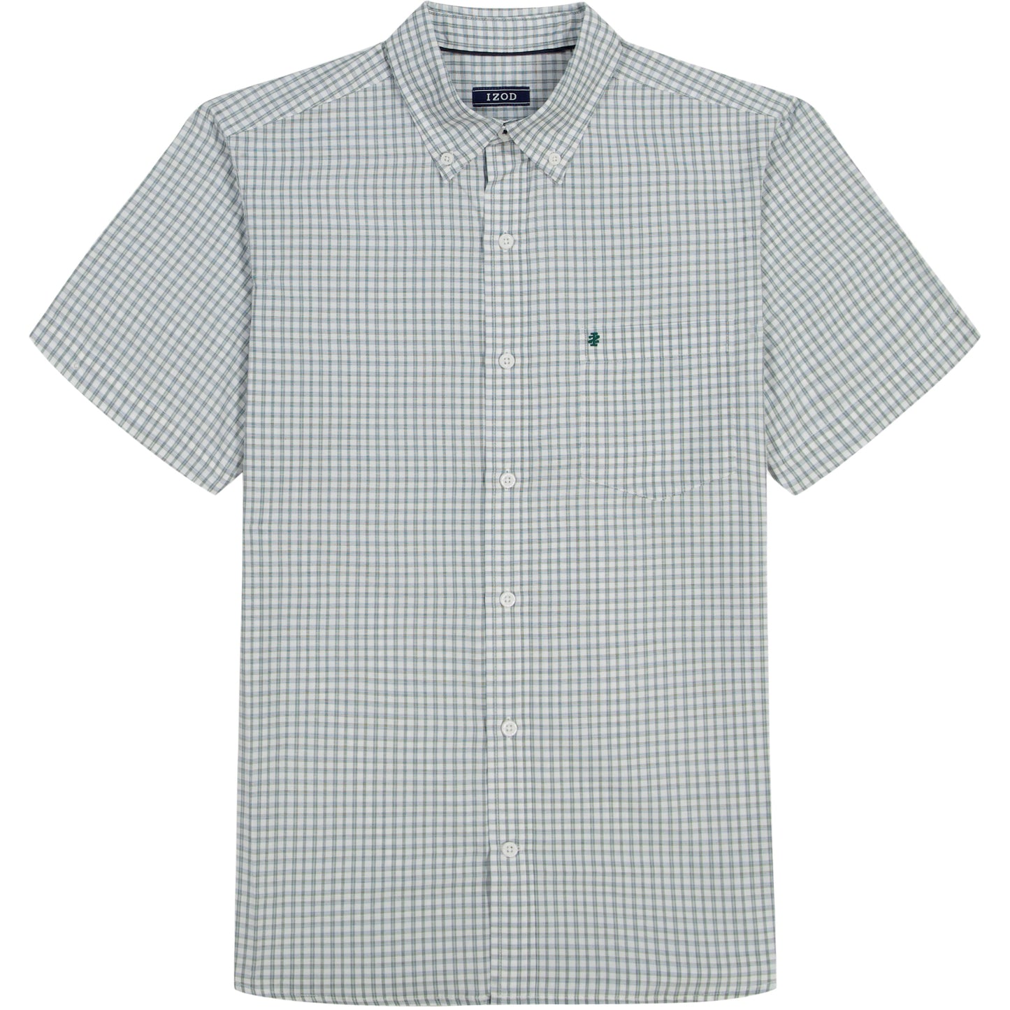 Izod BREEZE SHORT SLEEVE BUTTON DOWN SHIRT - SYCAMORE