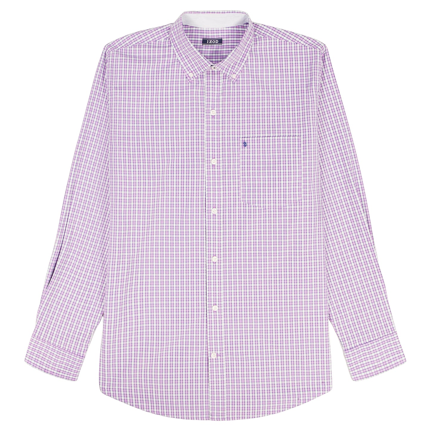 Izod PERFORMANCE COMFORT L/S BUTTON-DOWN SHIRT - ENGLISH LAVENDER
