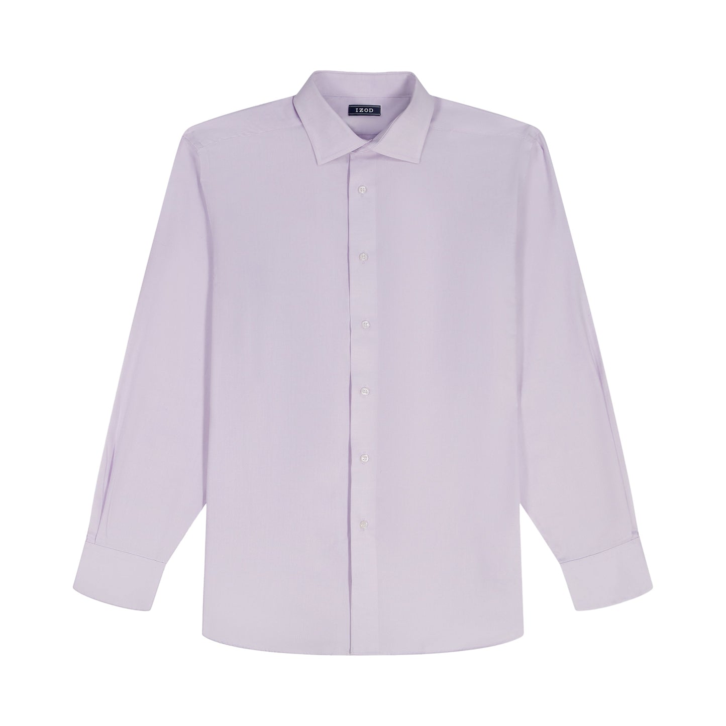 Izod ROYAL TEXTURE L/S BUTTON-DOWN DRESS SHIRT - PASTEL LILAC