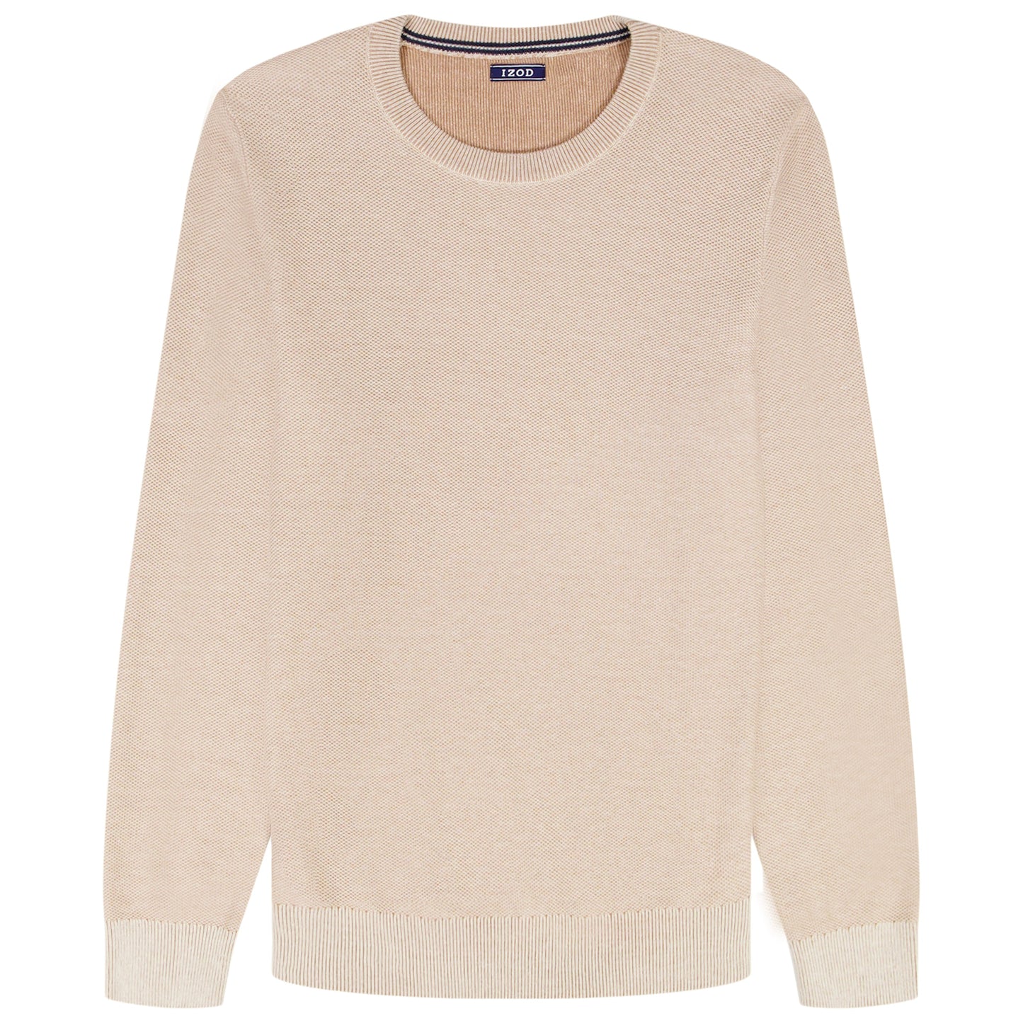 Izod HONEYCOMB CREW NECK SWEATER - ROCK HTHR