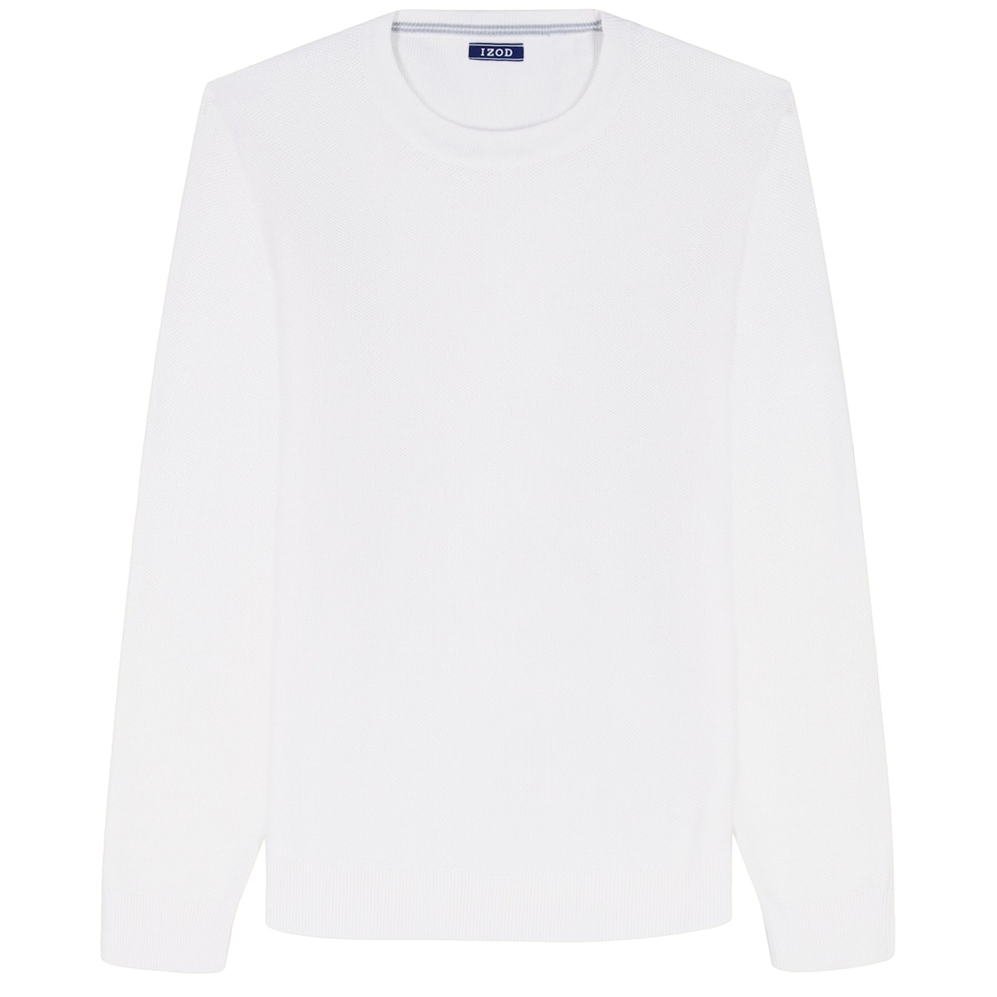 Izod HONEYCOMB CREW NECK SWEATER - BRIGHT WHITE