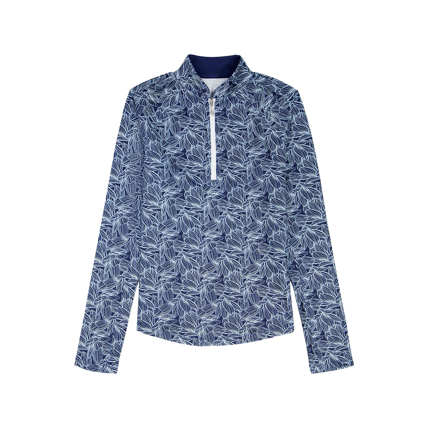 Izod PALOMA PRINTED 1/4 ZIP PULLOVER - MEDIEVAL BLUE