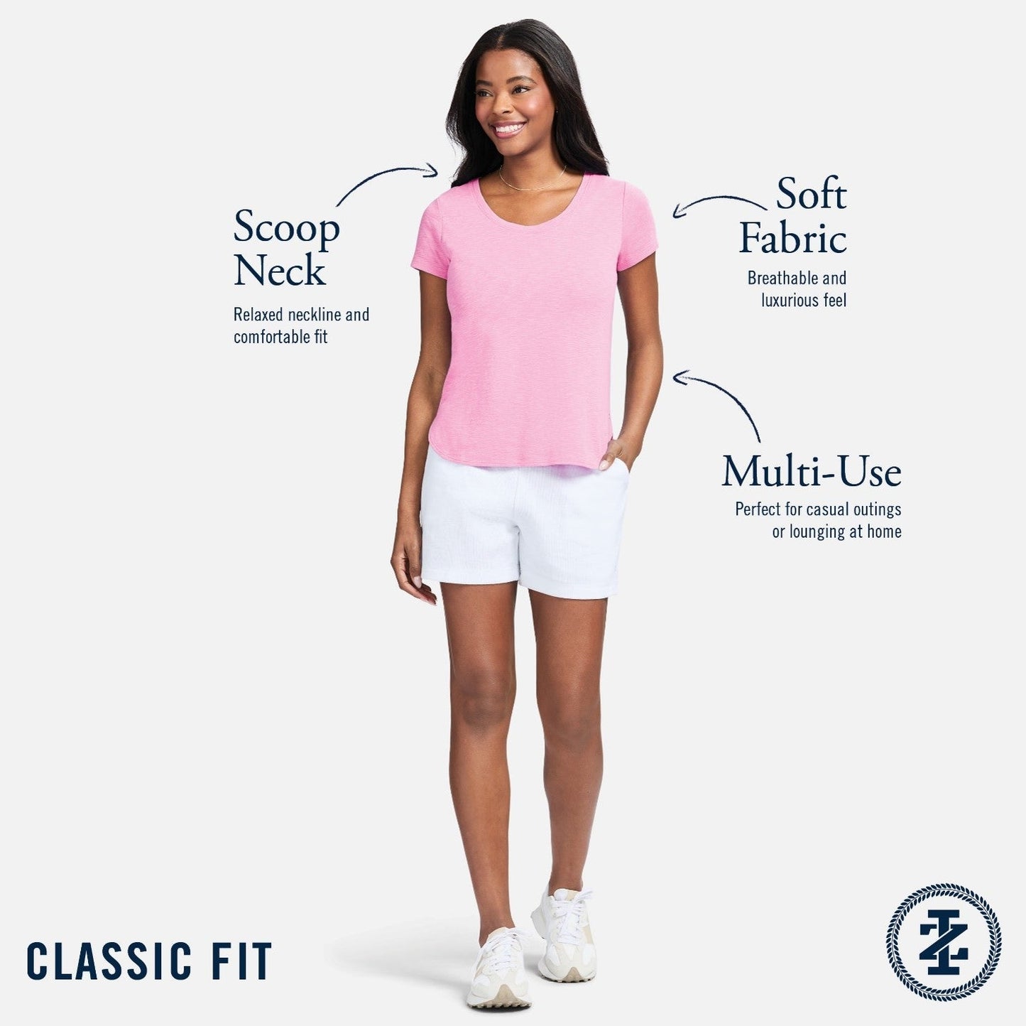 Izod Alex Short Sleeve Slub T-Shirt - Bright White