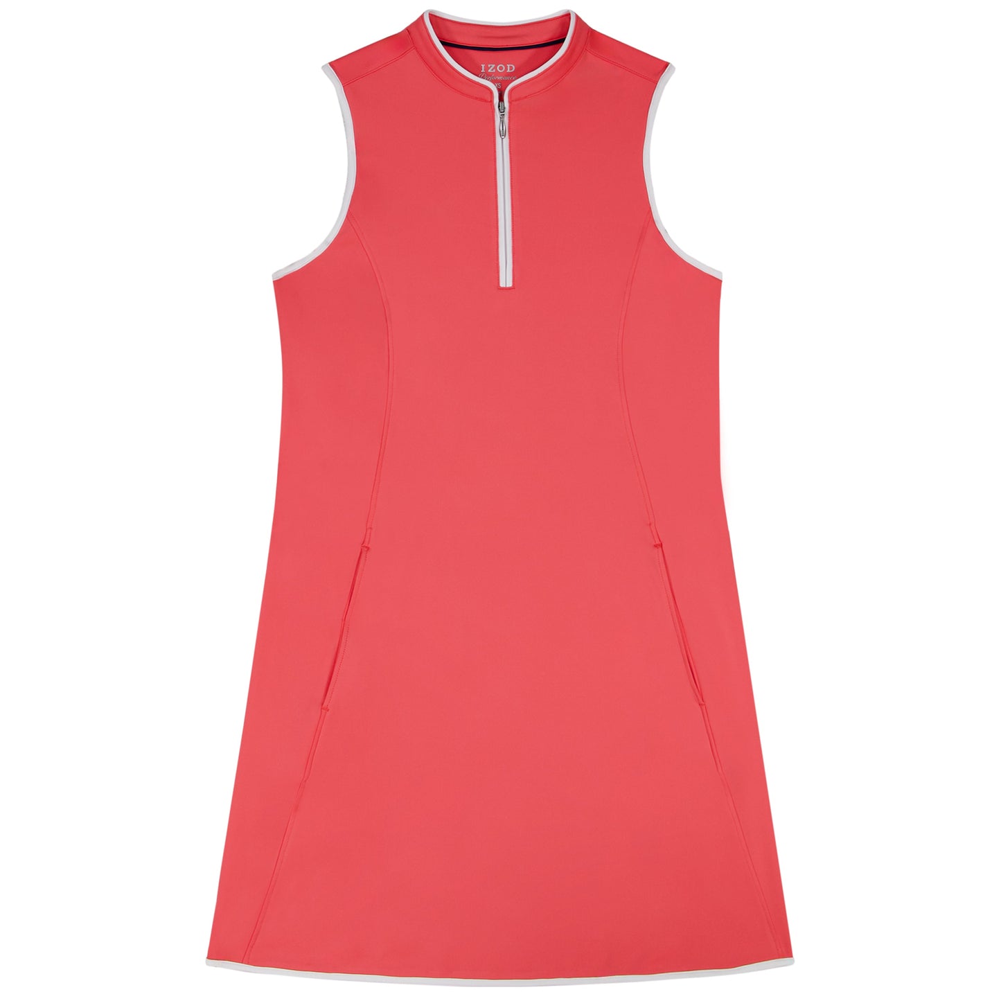 Izod L’ACEY ZIP COURT DRESS - SUGAR CORAL