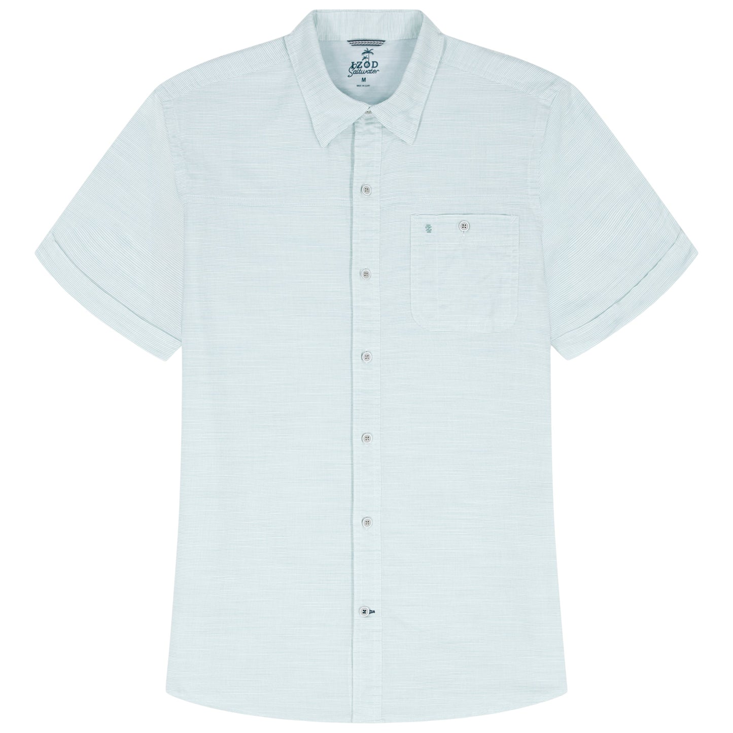 Izod DOCKSIDE CHAMBRAY S/S SHIRT - WASABI