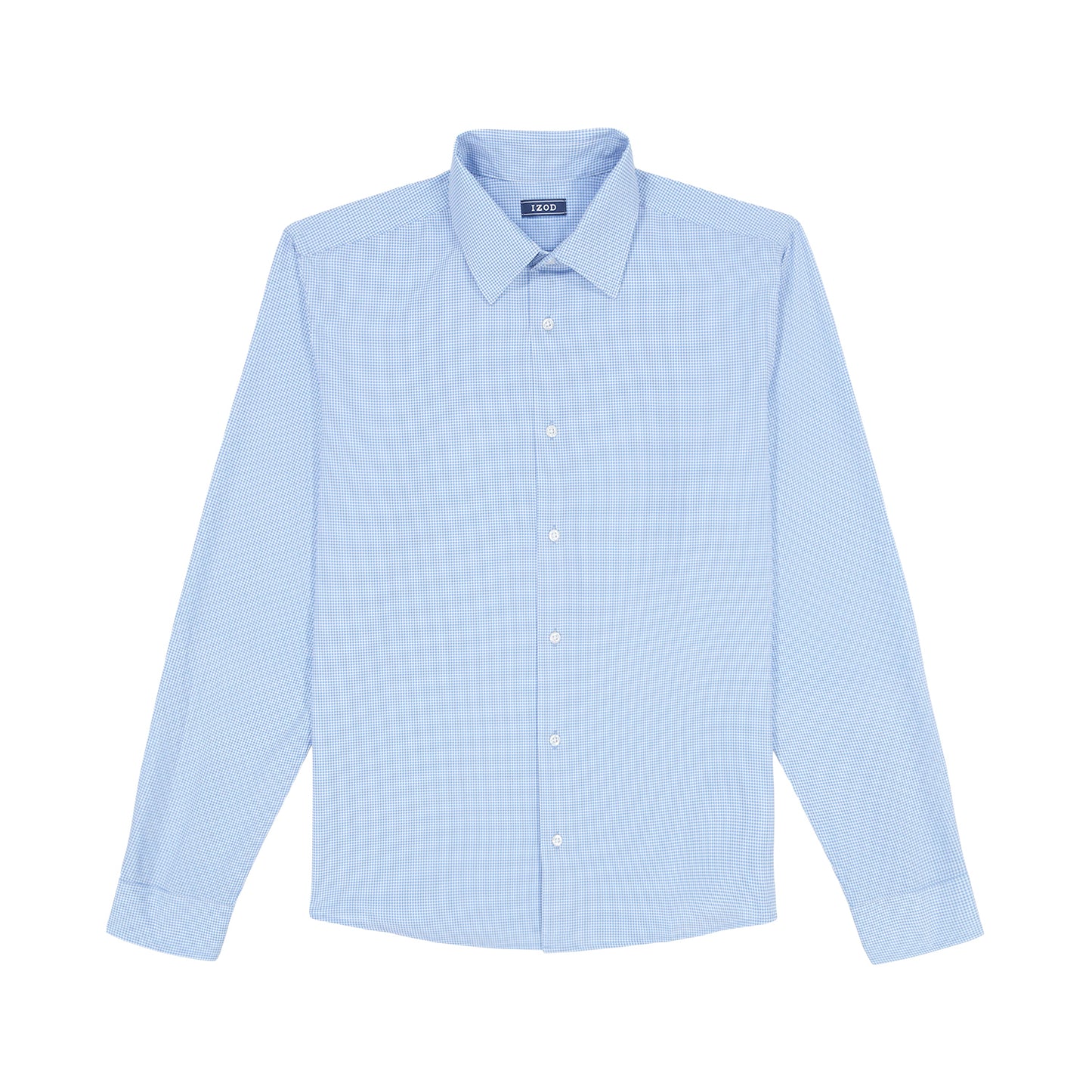 Izod Ls Prt Super Stretch - Th Jab Blue