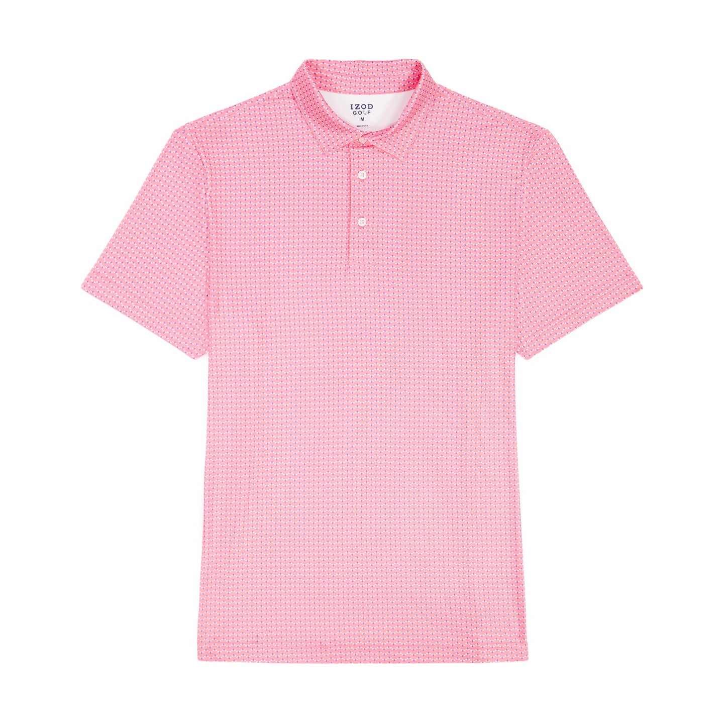 Izod BIG & TALL GOLF SWINGFLEX ELITE PRINTED POLO - PINK LEMONADE