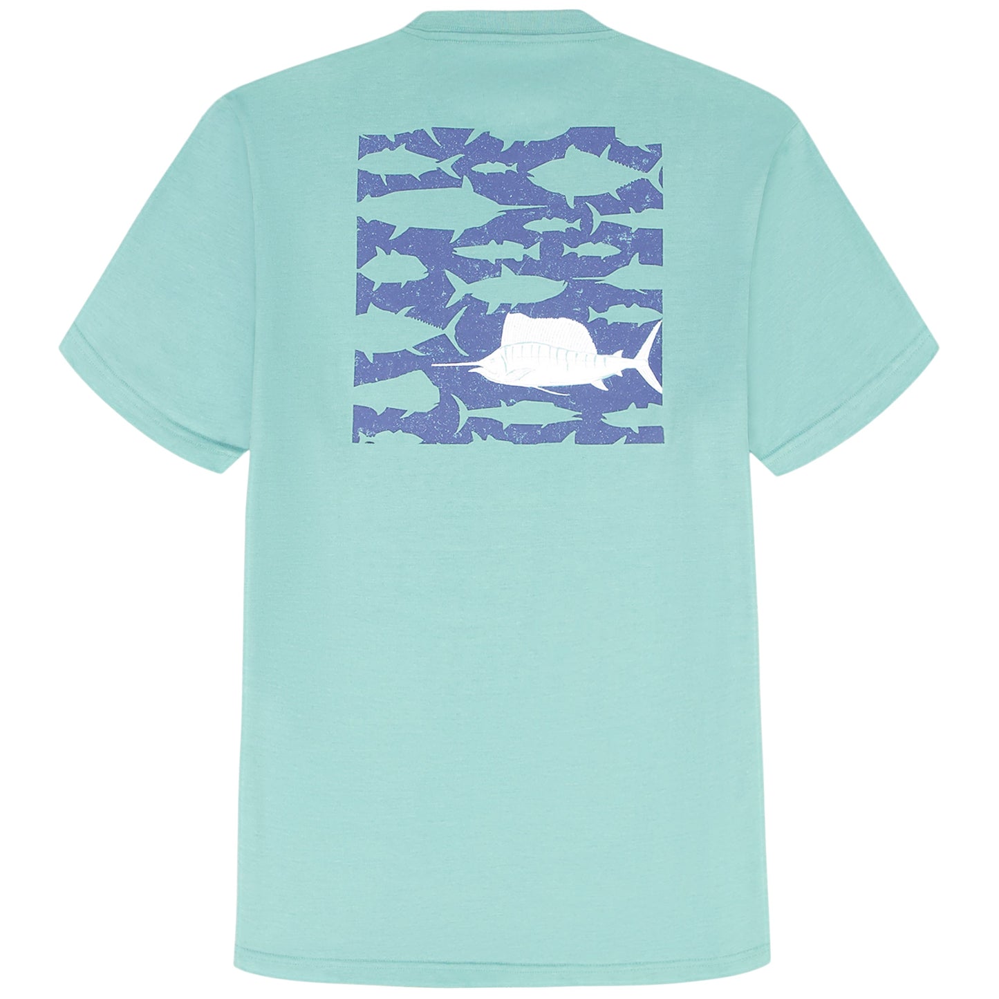 Izod BIG & TALL SALTWATER S/S GRAPHIC TEE - AGATE GREEN
