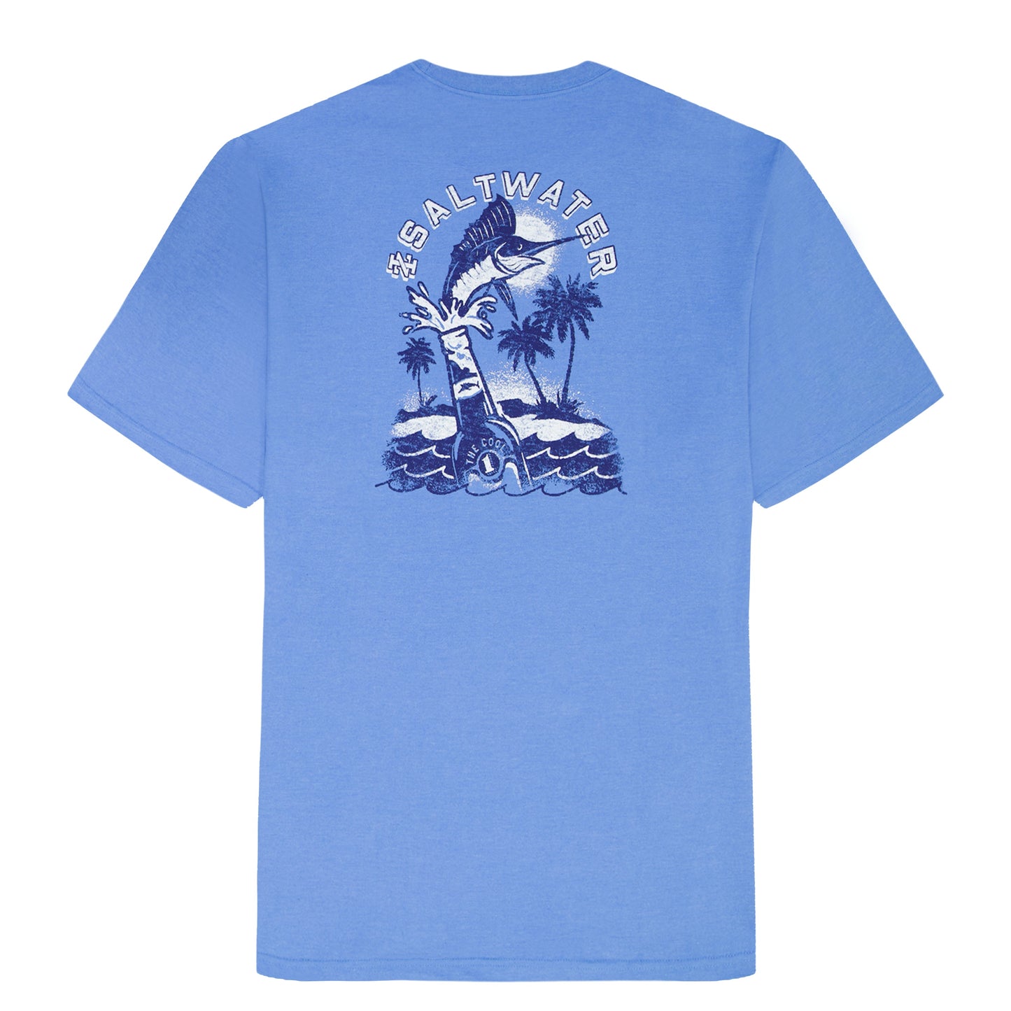 Izod BIG & TALL SALTWATER S/S GRAPHIC TEE - BLUE REVIVAL