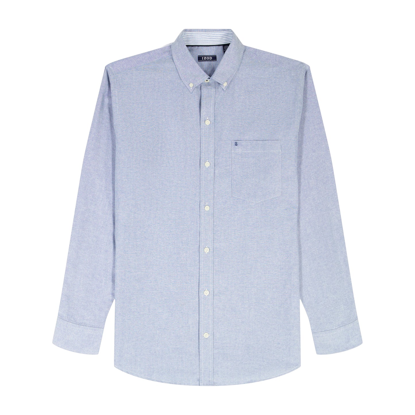 Izod Oxford Long Sleeve Button Down Shirt - Th Cobalt