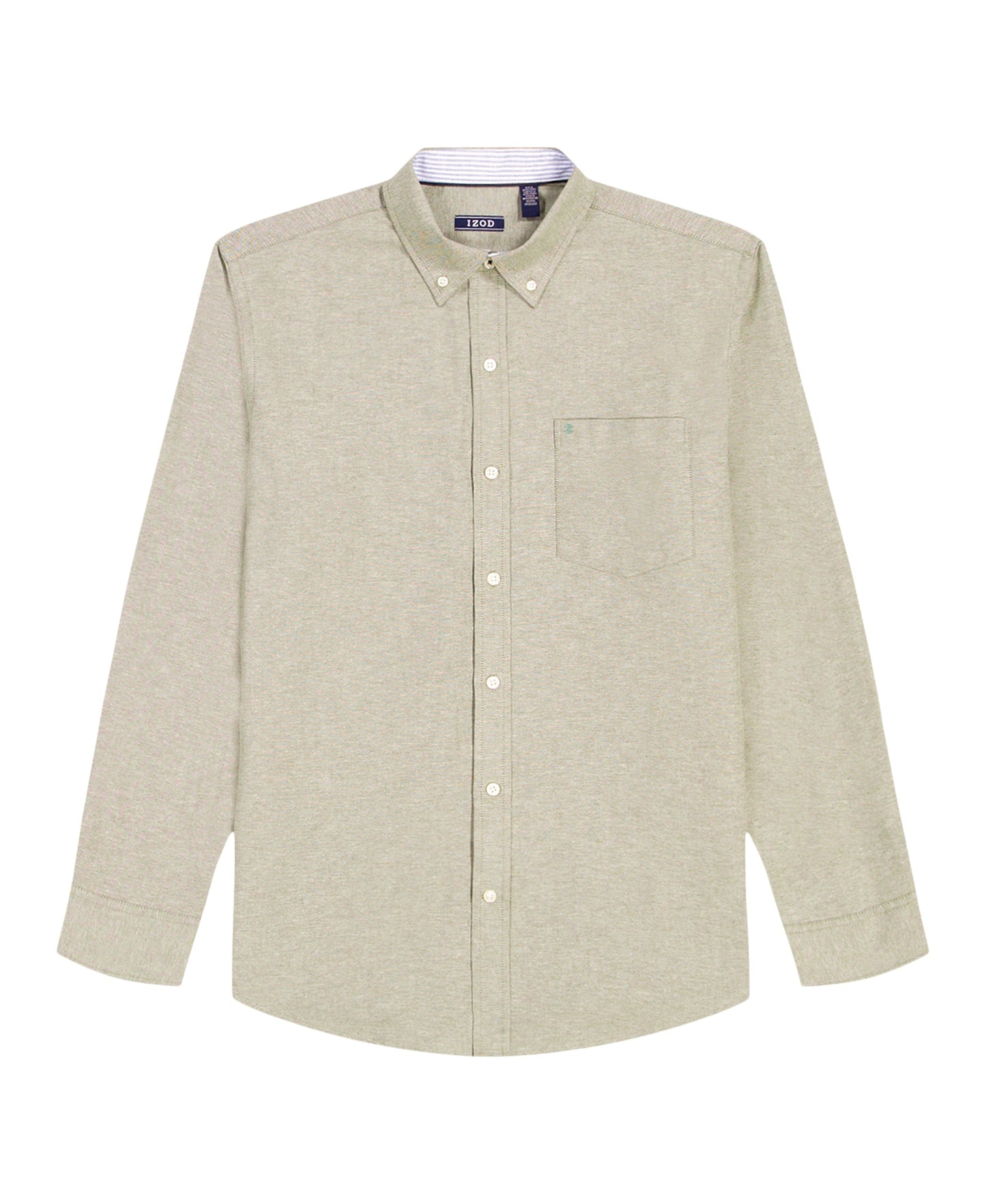 Izod Oxford Long Sleeve Button Down Shirt - Thyme