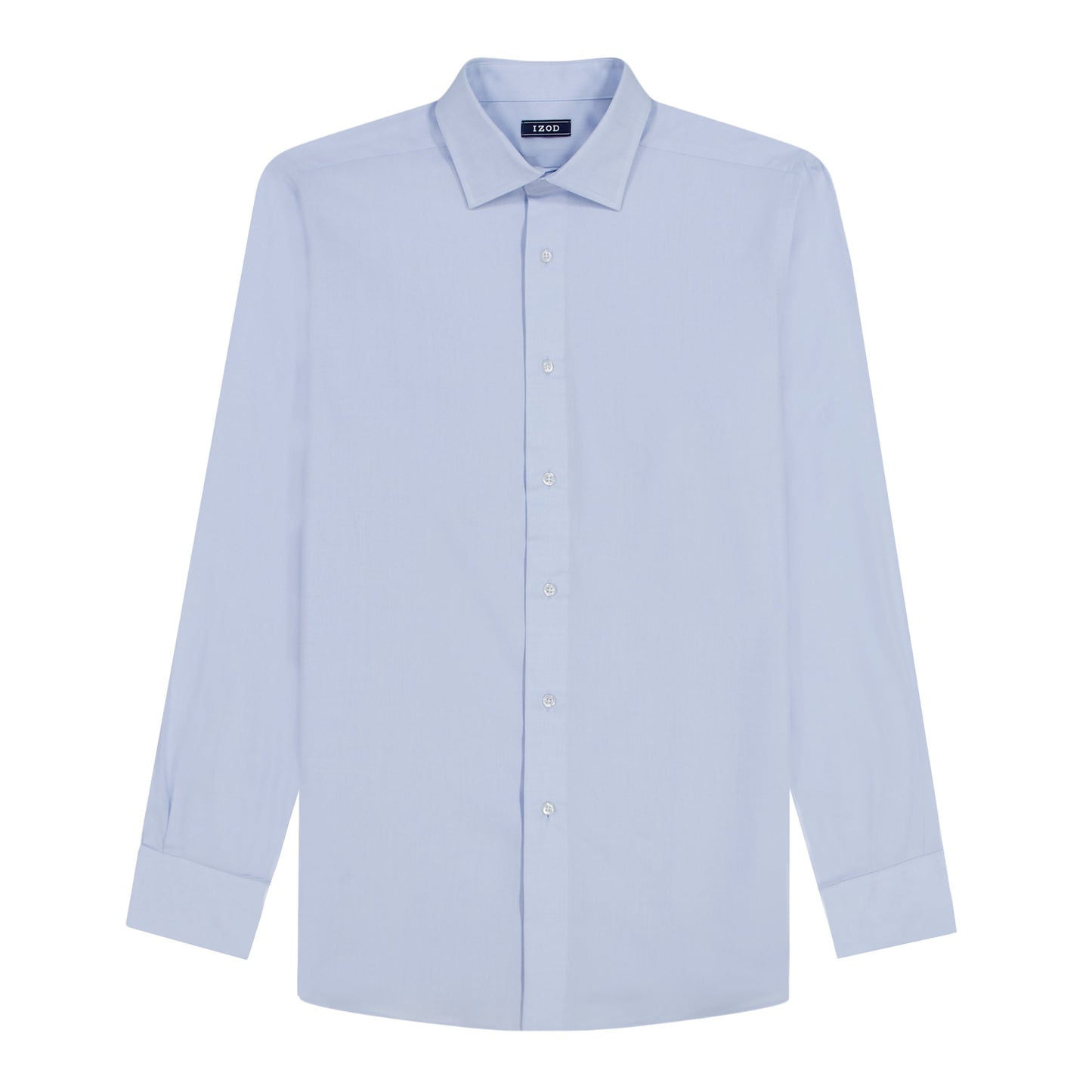 Izod BIG & TALL ROYAL TEXTURE L/S BUTTON-DOWN DRESS SHIRT - CHAMBRAY BLUE