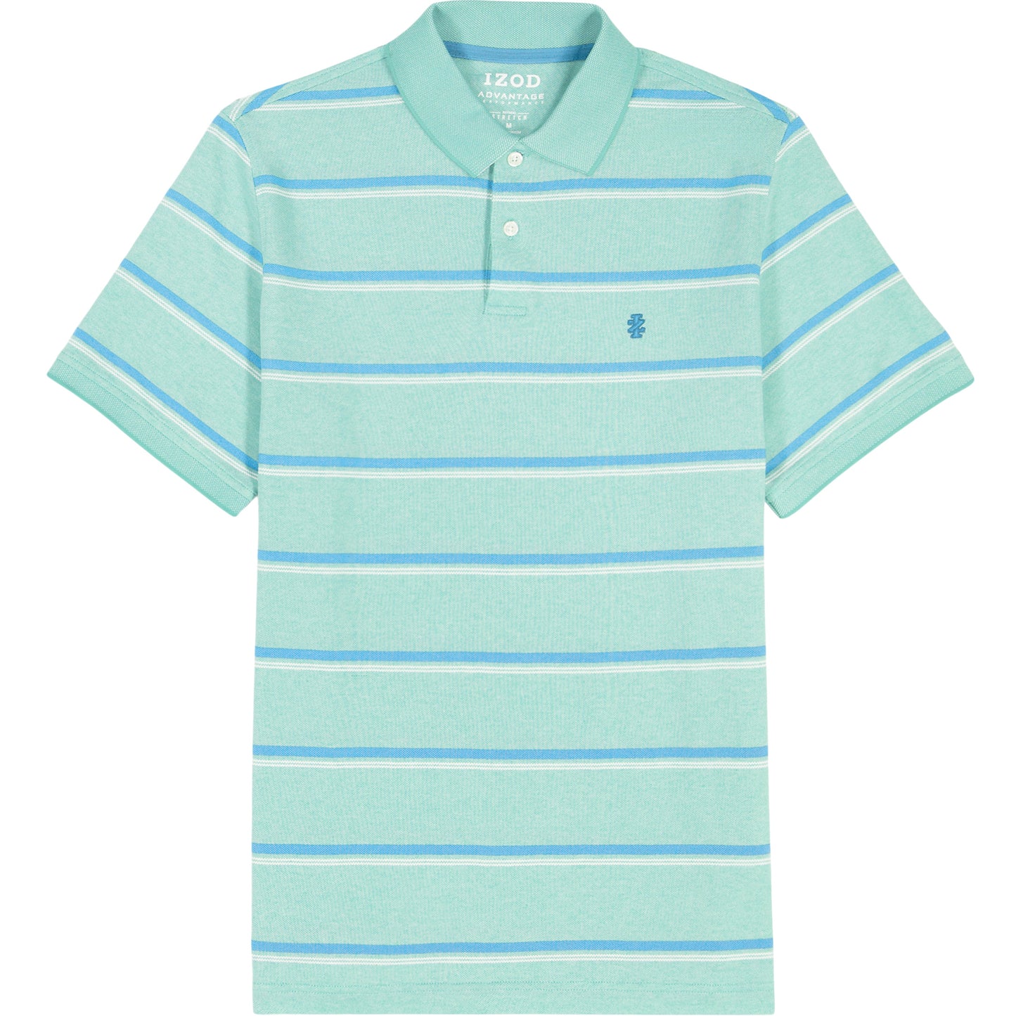 Izod BIG & TALL ADVANTAGE PERFORMANCE STRIPED POLO - BILLIARD