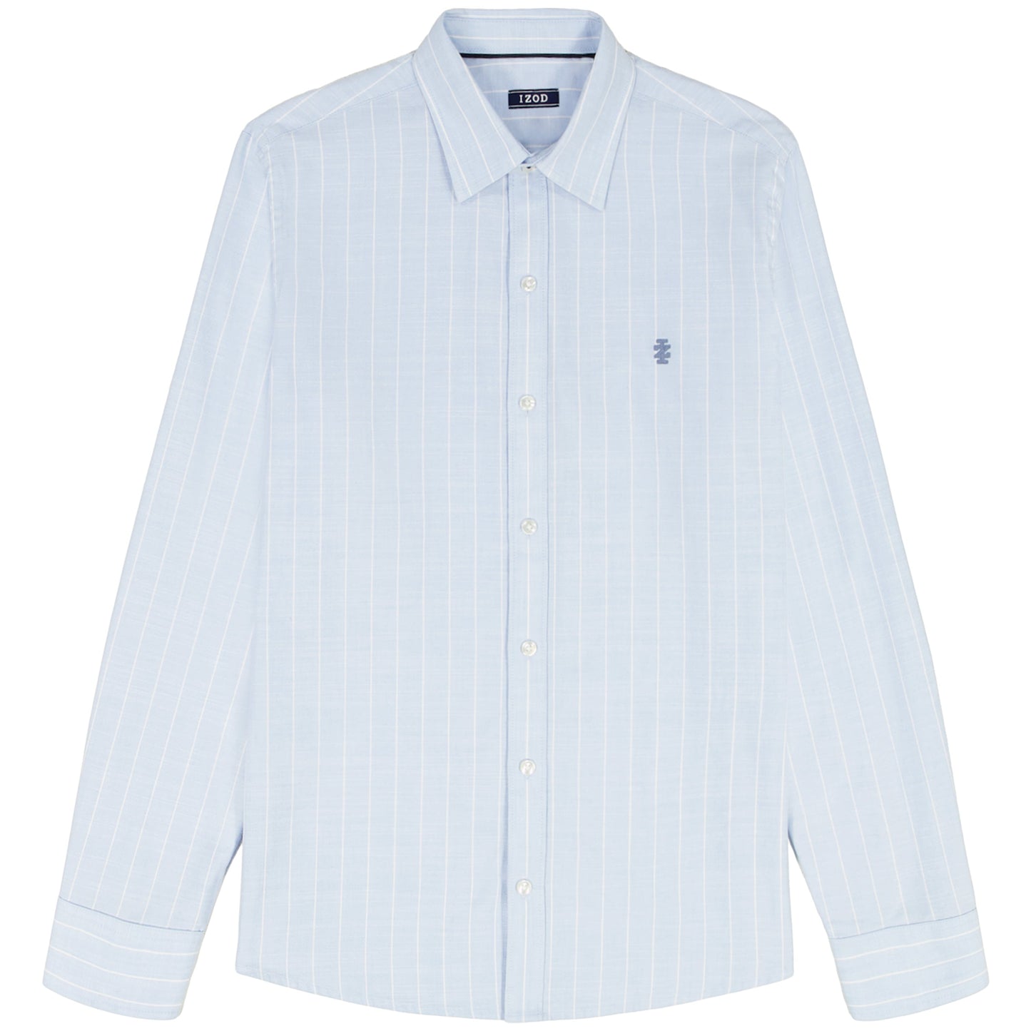 Izod BIG & TALL LUXURY SPORT L/S BUTTON-DOWN SHIRT - CHAMBRAY BLUE