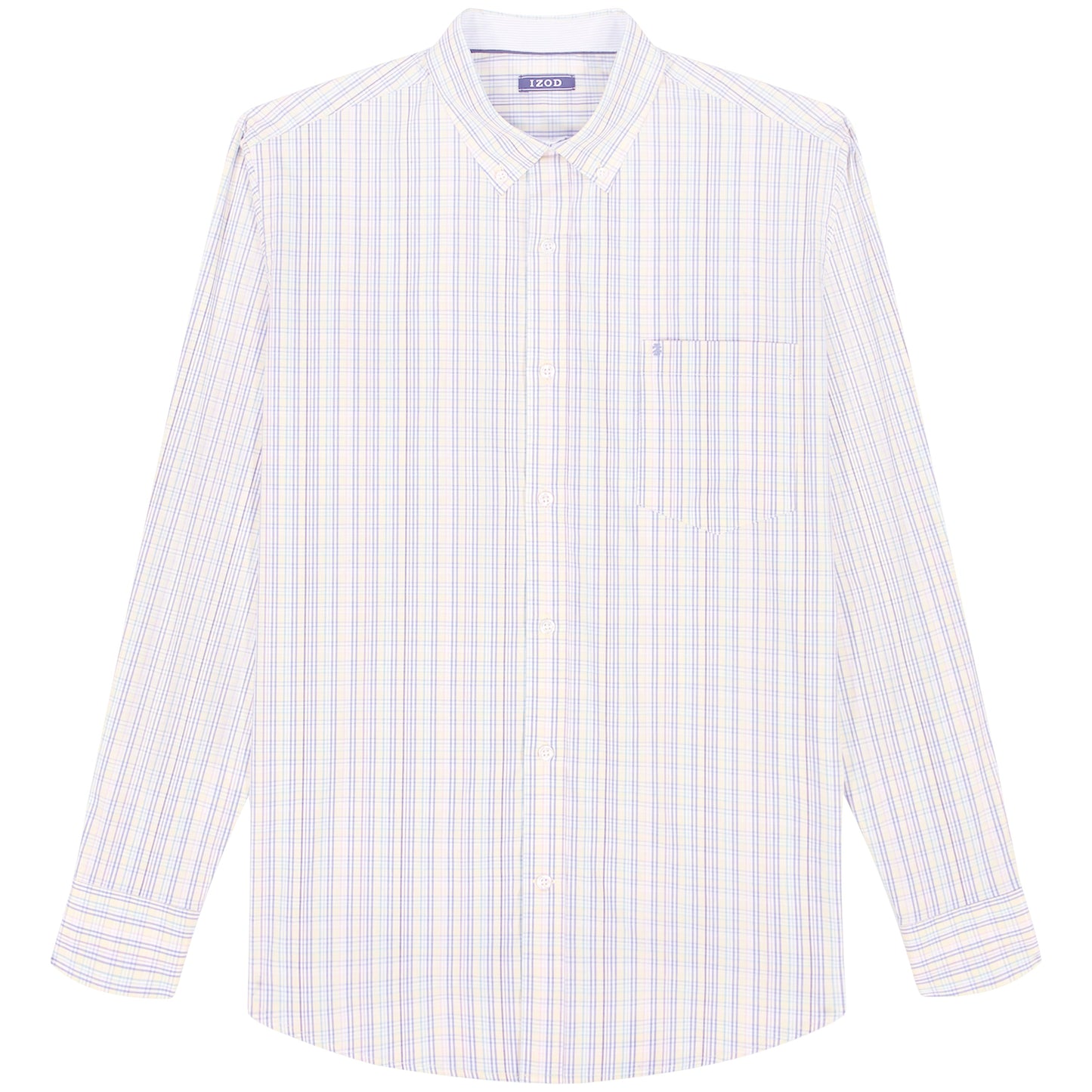 Izod Big & Tall Performance Comfort L/S Shirt - Lemon Meringue