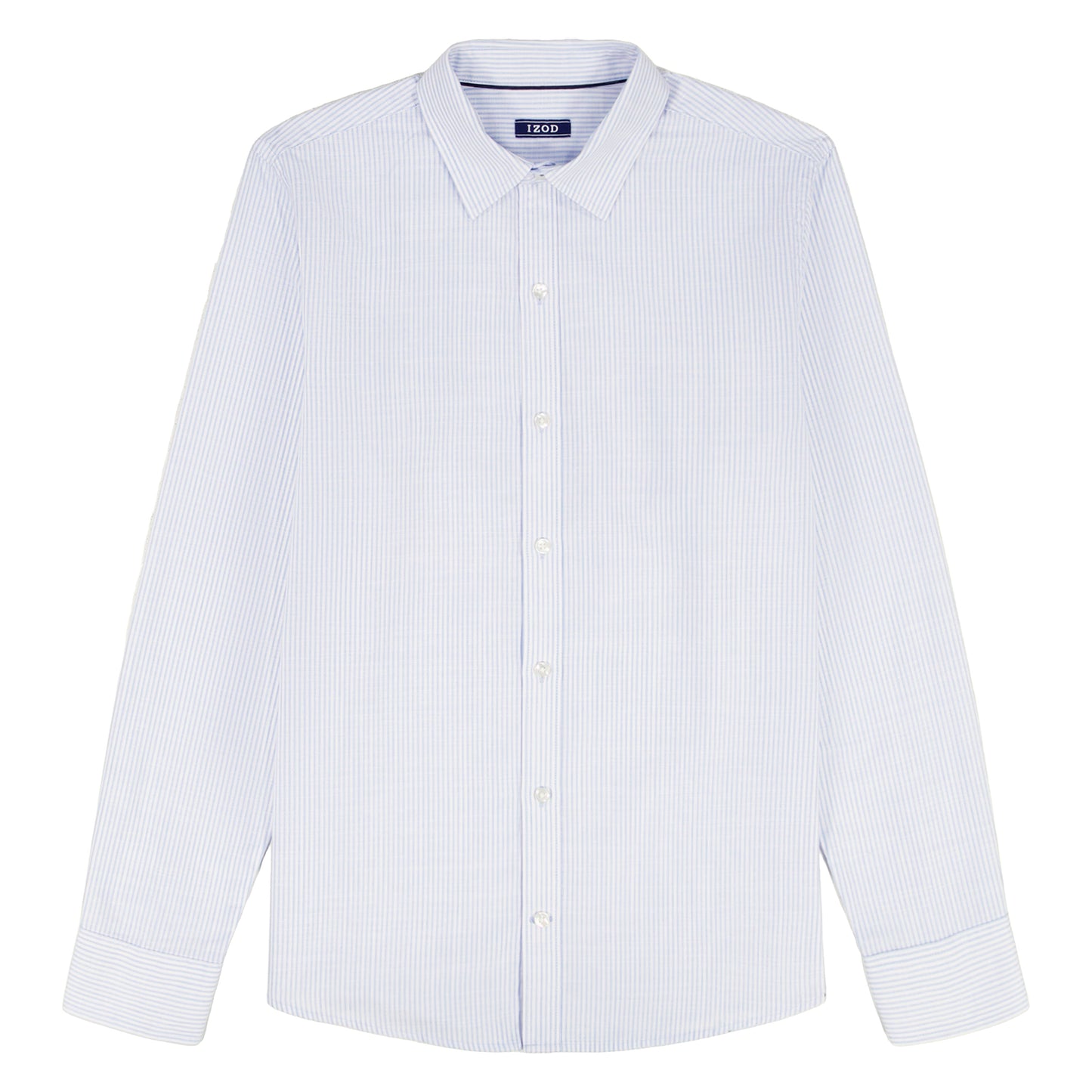 Izod BIG & TALL LUXURY SPORT L/S STRIPED SHIRT - PLACID BLUE