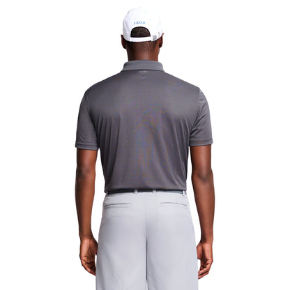Izod Performance Golf Grid Stretch Polo - Asphalt