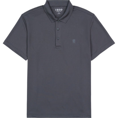 Izod Performance Golf Grid Stretch Polo - Asphalt