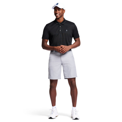 Izod Performance Golf Grid Stretch Polo - Black