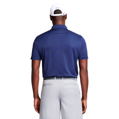 Izod Performance Golf Grid Stretch Polo - Peacoat