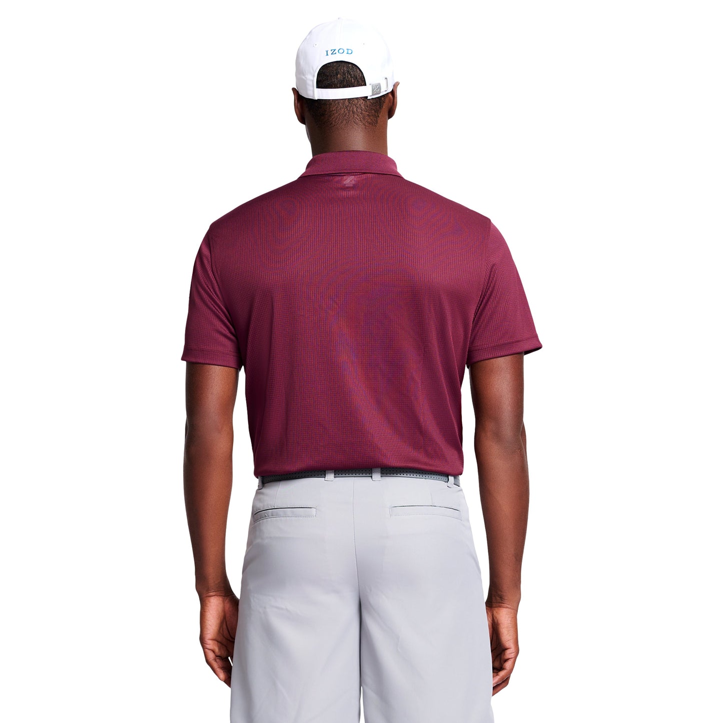 Izod Performance Golf Grid Stretch Polo - Fig