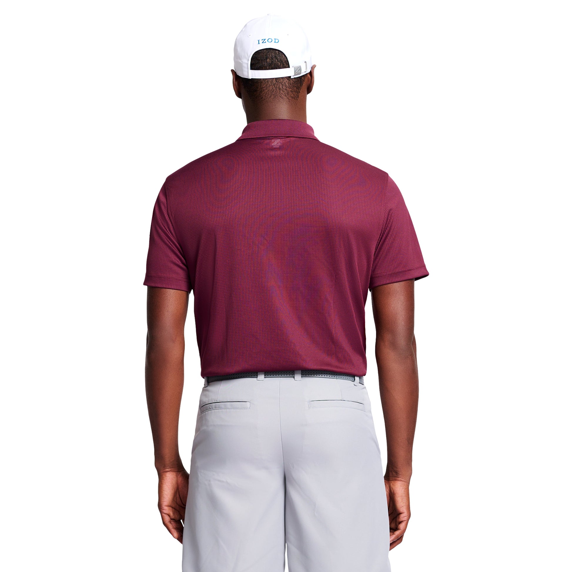 Izod Performance Golf Grid Stretch Polo - Fig