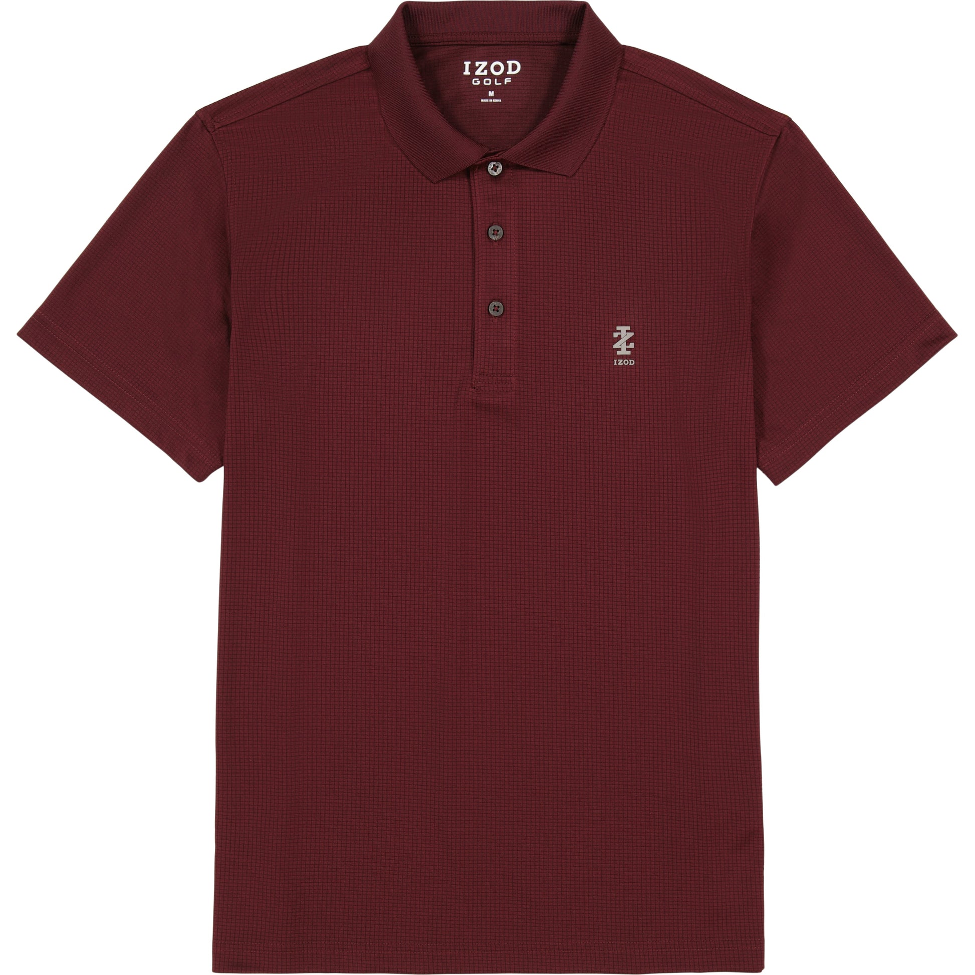 Izod Performance Golf Grid Stretch Polo - Fig