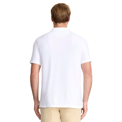 Izod ADVANTAGE PERFORMANCE SHORT-SLEEVE POLO SHIRT BRIGHT WHITE