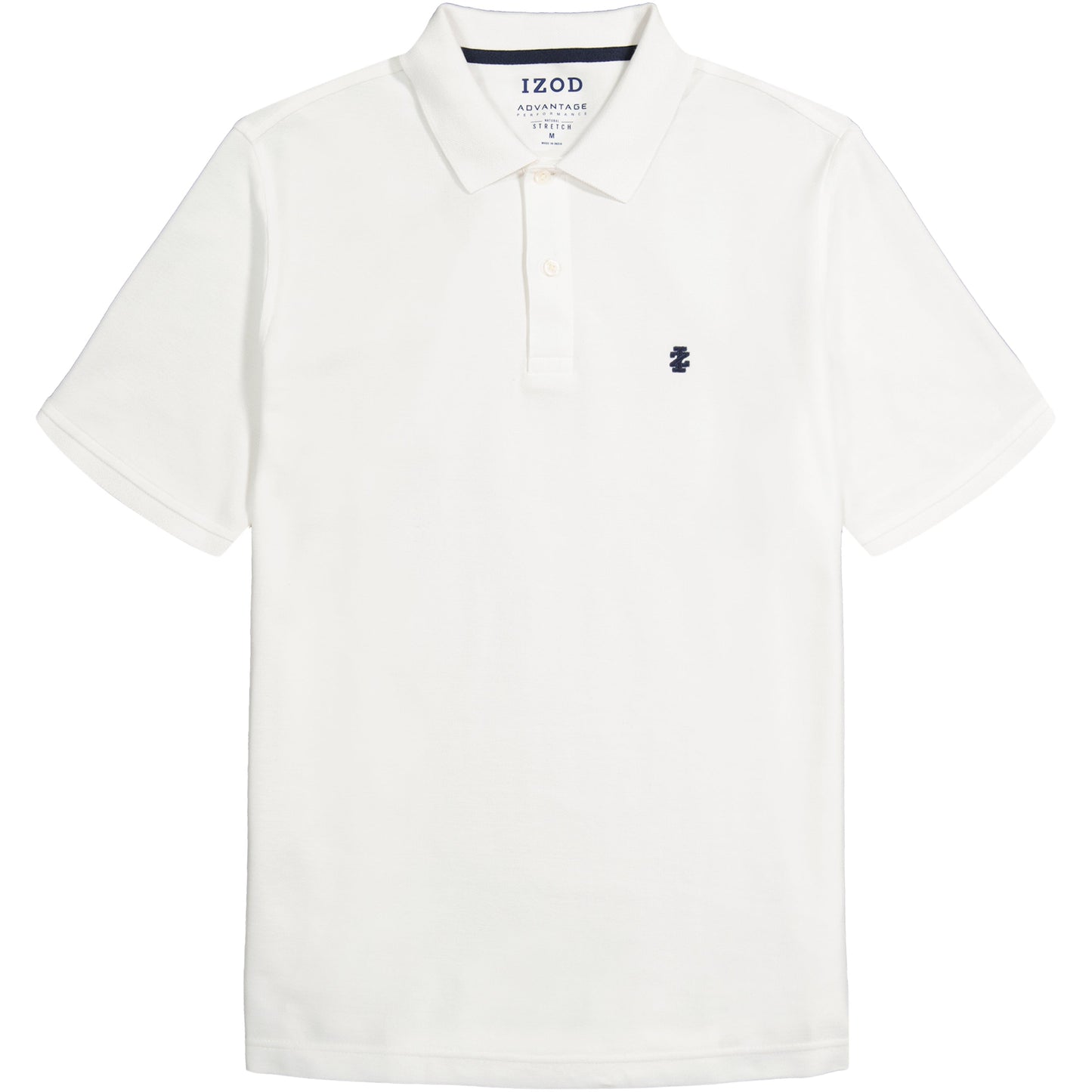 Izod ADVANTAGE PERFORMANCE SHORT-SLEEVE POLO SHIRT BRIGHT WHITE