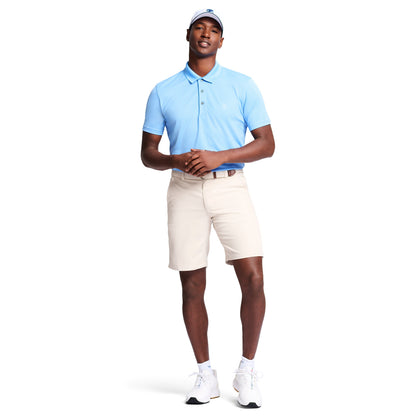 Izod Performance Golf Grid Stretch Polo - Riveria Blue