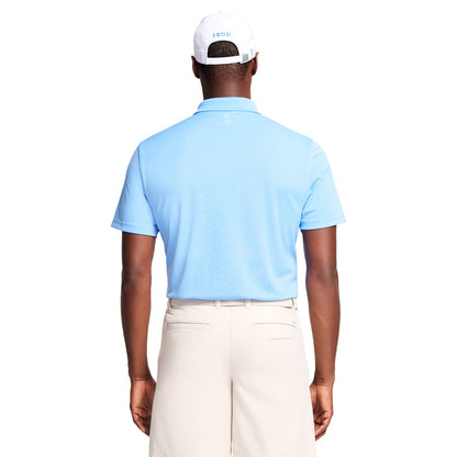 Izod Performance Golf Grid Stretch Polo - Riveria Blue