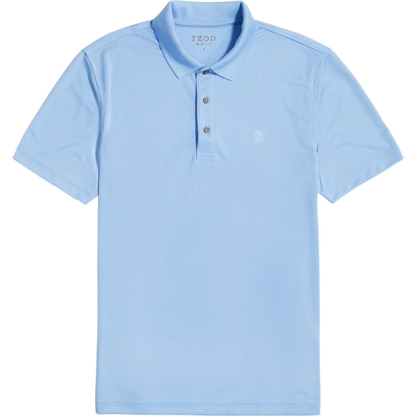 Izod Performance Golf Grid Stretch Polo - Riveria Blue