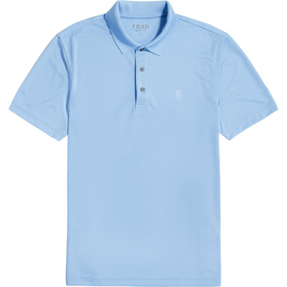 Izod Performance Golf Grid Stretch Polo - Riveria Blue