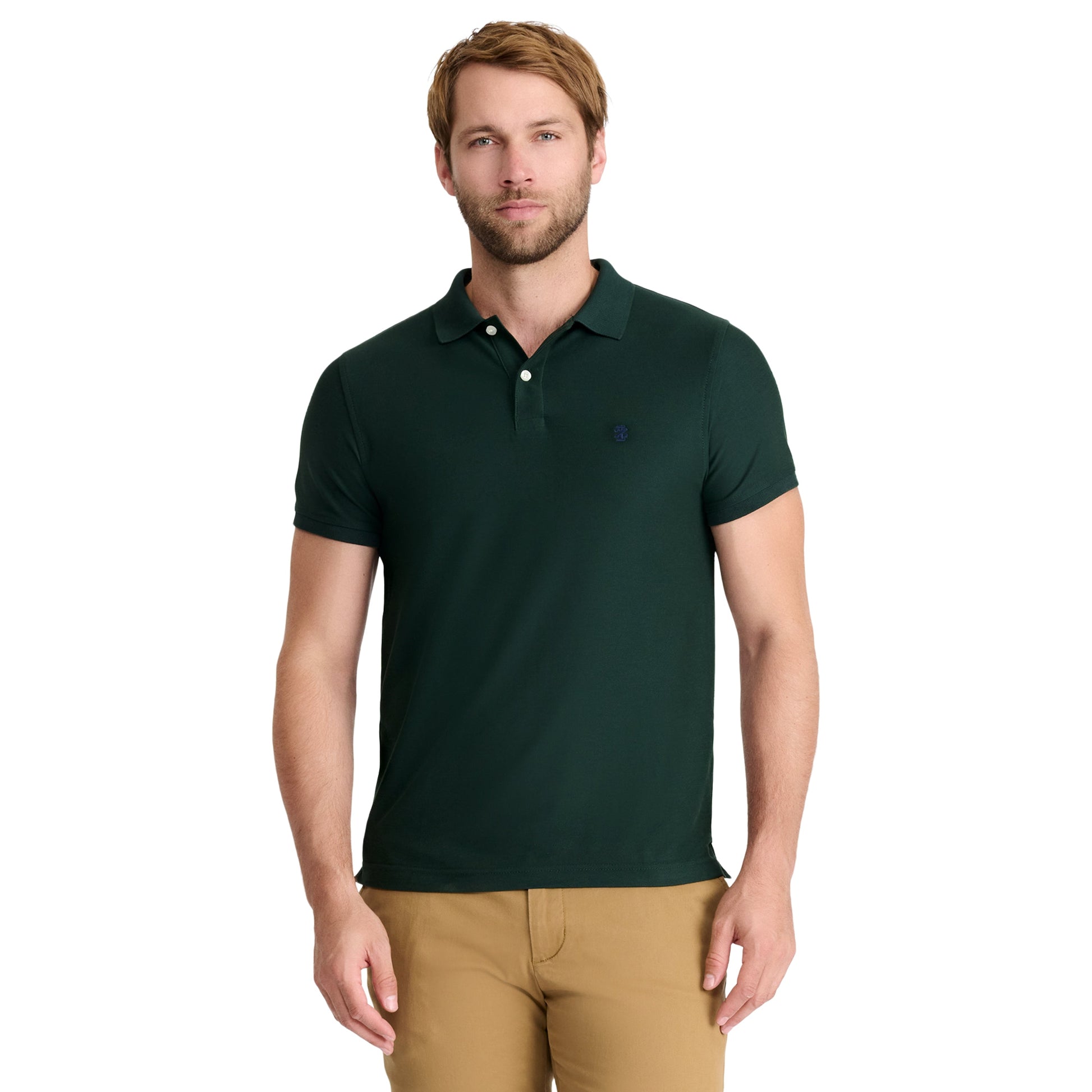 Izod ADVANTAGE PERFORMANCE SHORT-SLEEVE POLO SHIRT WILD FERN