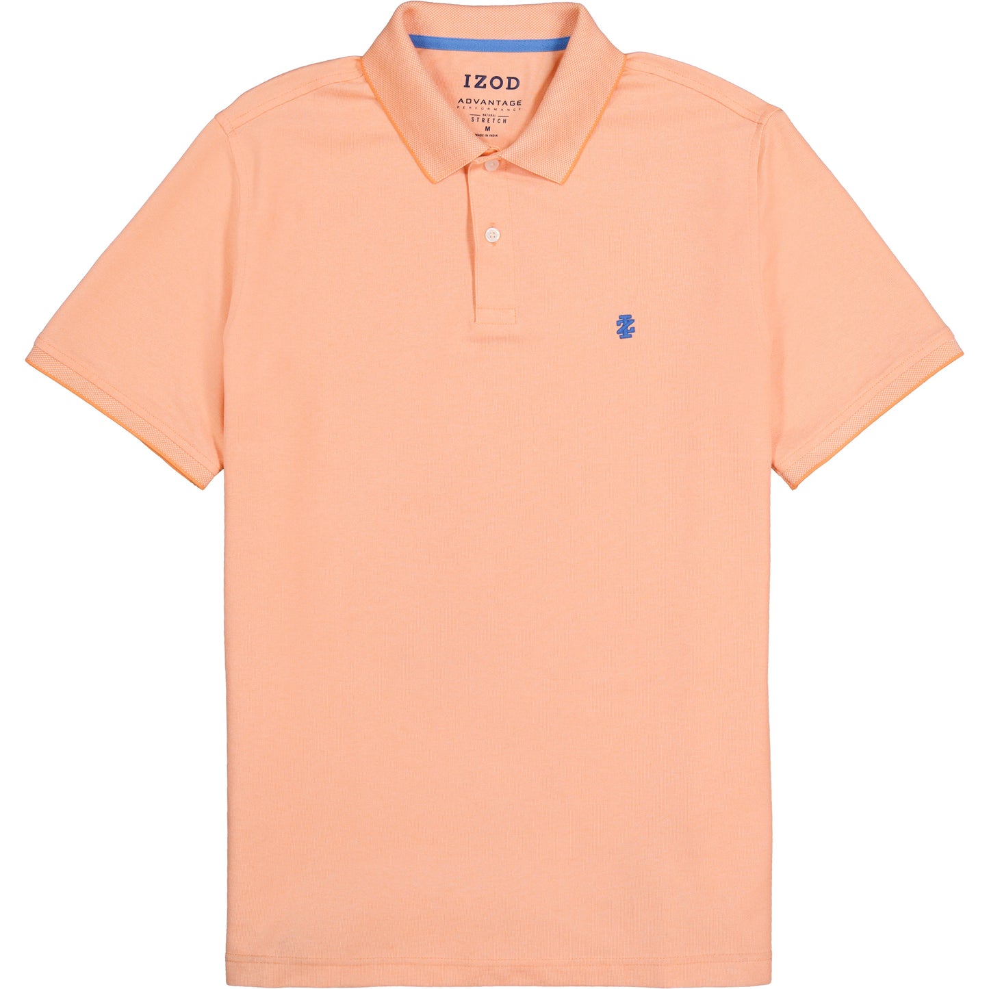 Izod ADVANTAGE PERFORMANCE SHORT-SLEEVE POLO SHIRT CANTALOPE