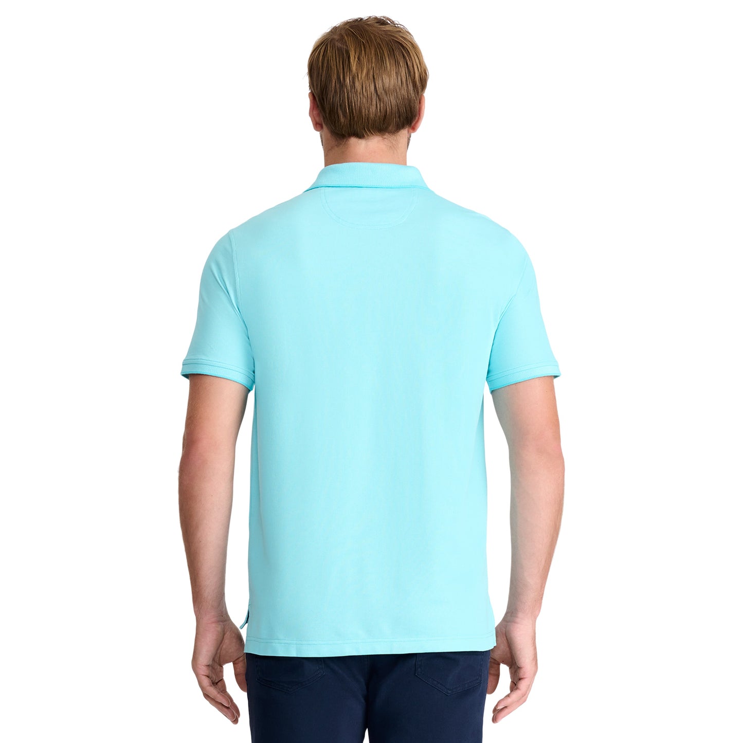 Izod ADVANTAGE PERFORMANCE SHORT-SLEEVE POLO SHIRT BLUE RADIANCE