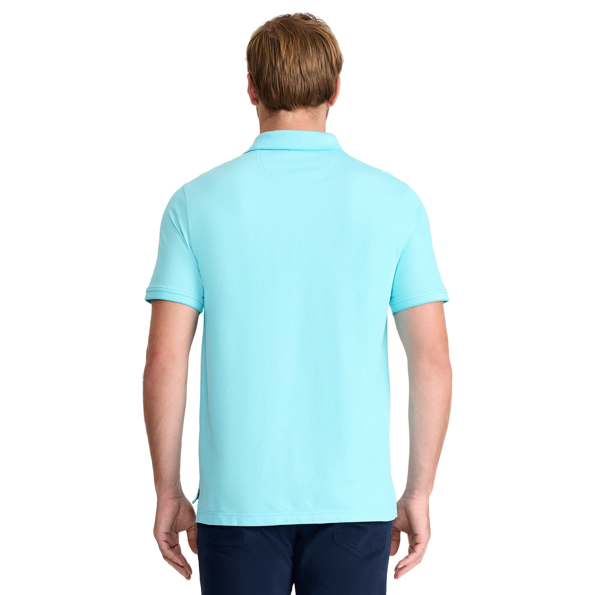 Izod ADVANTAGE PERFORMANCE SHORT-SLEEVE POLO SHIRT BLUE RADIANCE