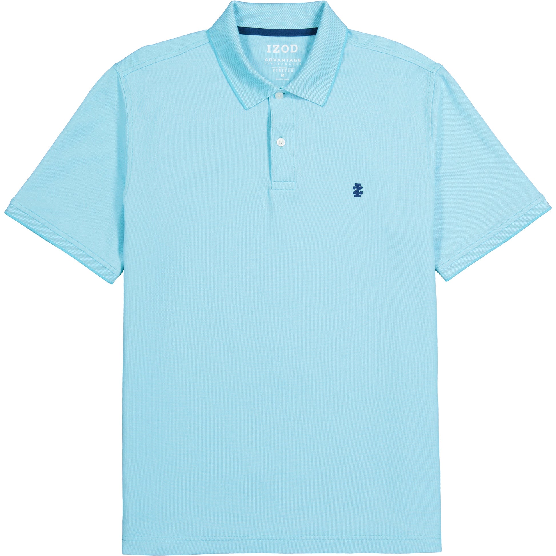 Izod ADVANTAGE PERFORMANCE SHORT-SLEEVE POLO SHIRT BLUE RADIANCE