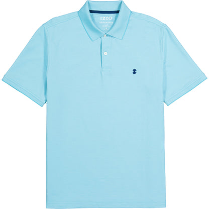 Izod ADVANTAGE PERFORMANCE SHORT-SLEEVE POLO SHIRT BLUE RADIANCE