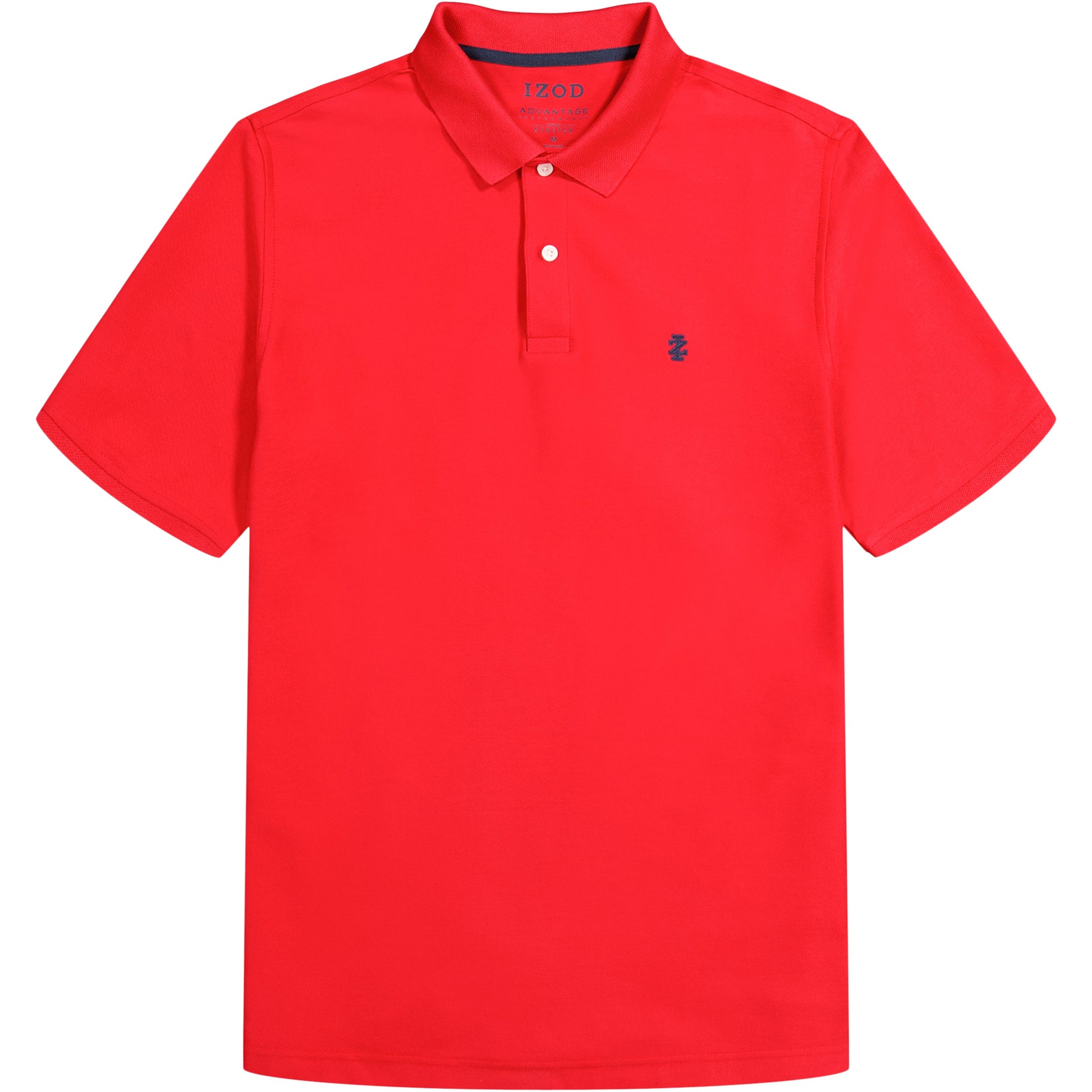 Izod ADVANTAGE PERFORMANCE SHORT-SLEEVE POLO SHIRT REAL RED
