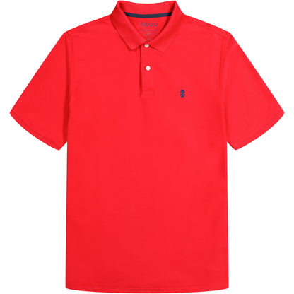 Izod ADVANTAGE PERFORMANCE SHORT-SLEEVE POLO SHIRT REAL RED