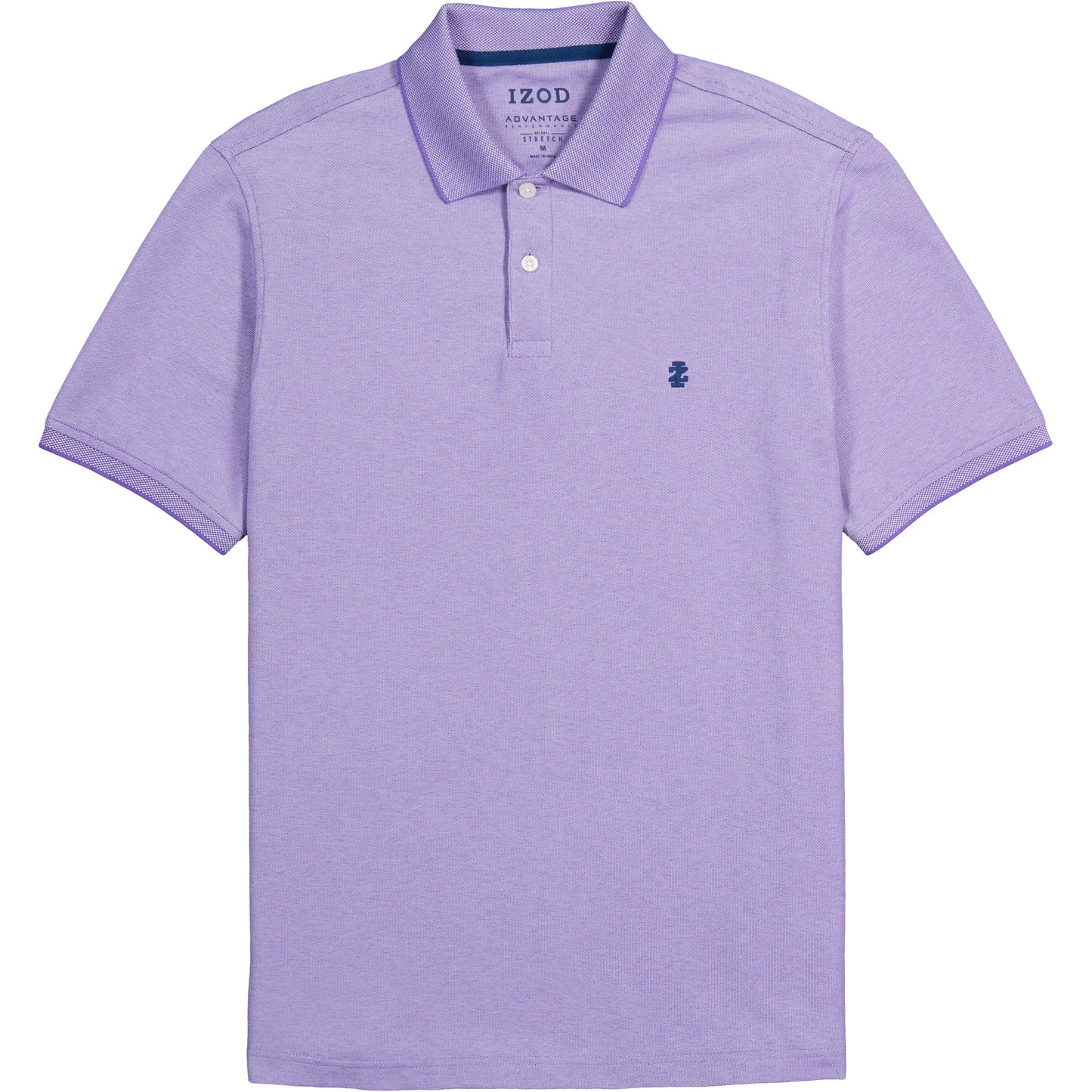 Izod ADVANTAGE PERFORMANCE SHORT-SLEEVE POLO SHIRT DAHLIA PURPLE