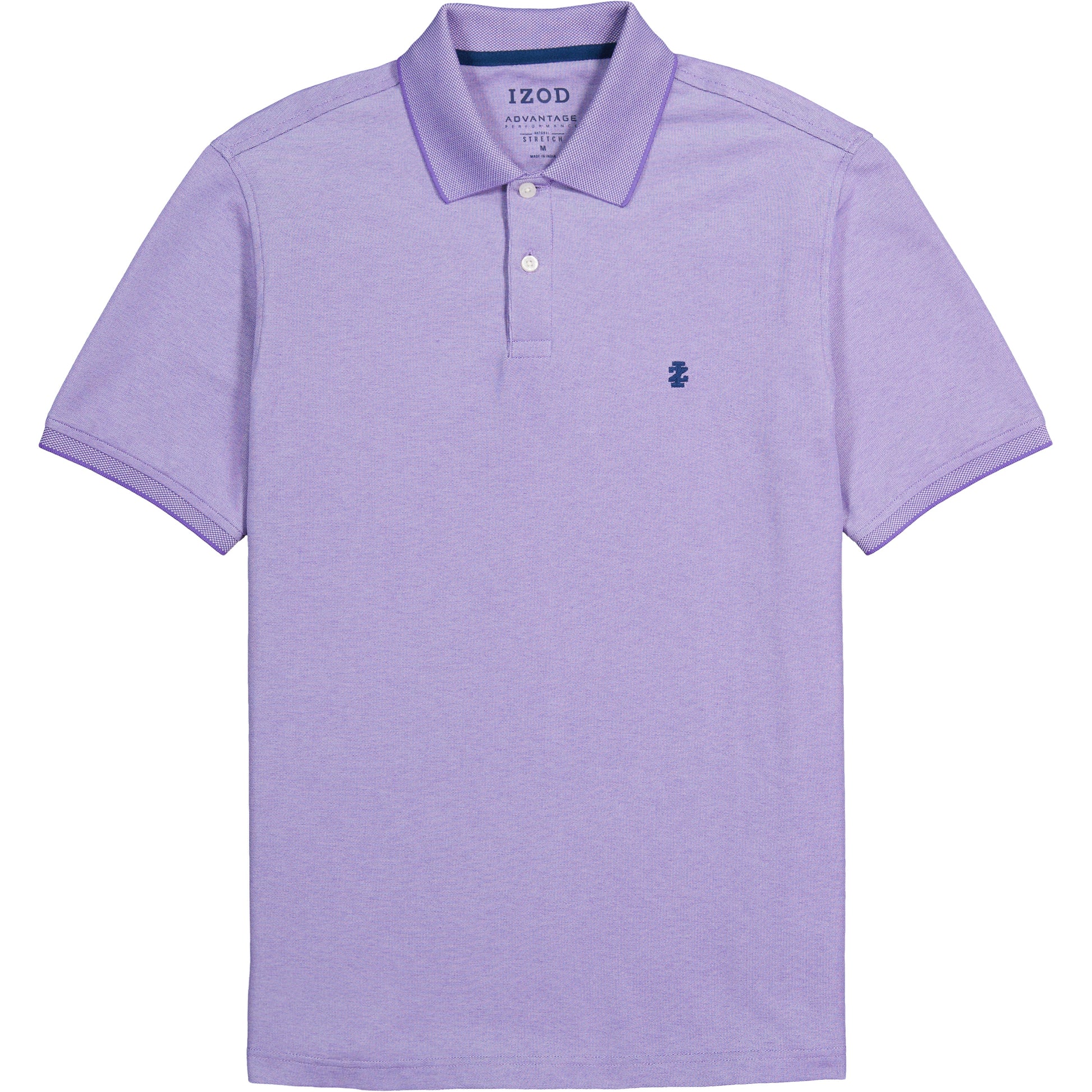 Izod ADVANTAGE PERFORMANCE SHORT-SLEEVE POLO SHIRT DAHLIA PURPLE