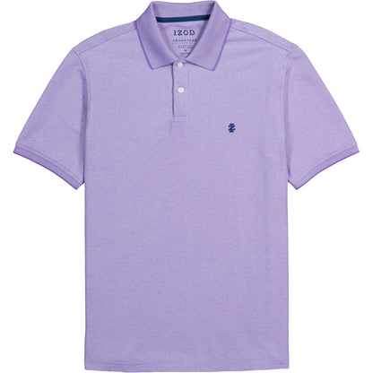 Izod ADVANTAGE PERFORMANCE SHORT-SLEEVE POLO SHIRT DAHLIA PURPLE