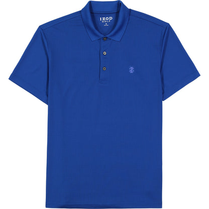 Izod Performance Golf Grid Stretch Polo - Cobalt Blue