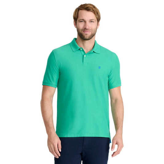 Izod ADVANTAGE PERFORMANCE SHORT-SLEEVE POLO SHIRT SIMPLY GREEN