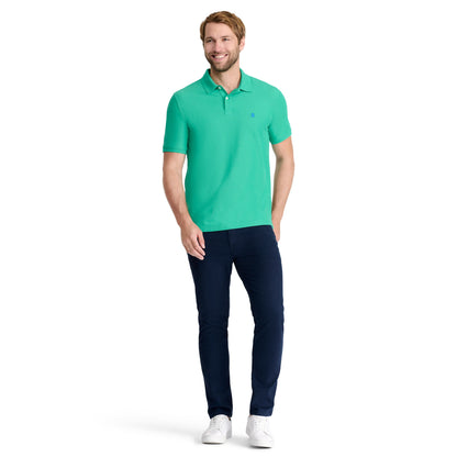 Izod ADVANTAGE PERFORMANCE SHORT-SLEEVE POLO SHIRT SIMPLY GREEN